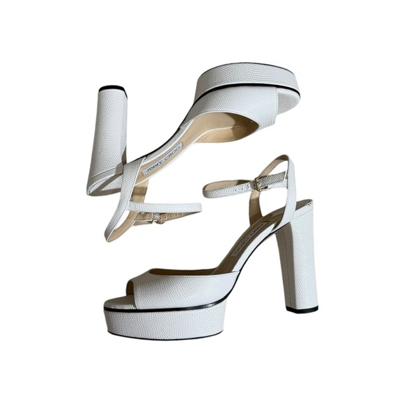 Jimmy Choo Peachy Platform Heels - Picture 3 of 9